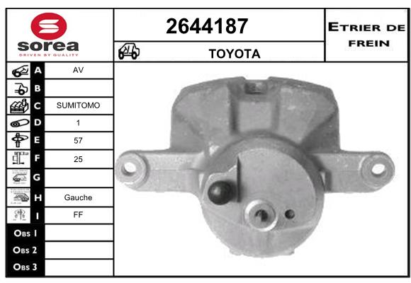 Estribo de freno SEEAC 4644187