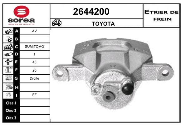 Estribo de freno SEEAC 4644200