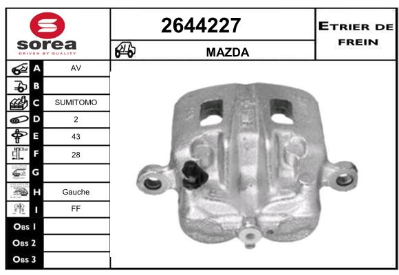 Estribo de freno SEEAC 4644227