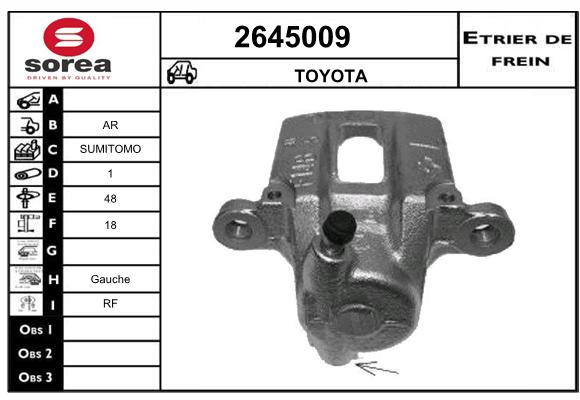 Estribo de freno SEEAC 4645009