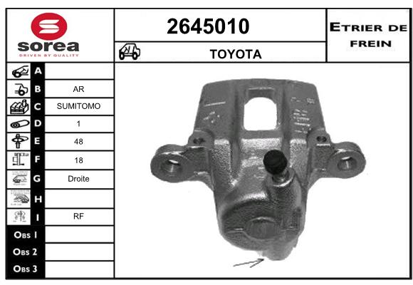 Estribo de freno SEEAC 4645010