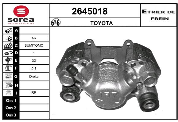 Estribo de freno SEEAC 4645018