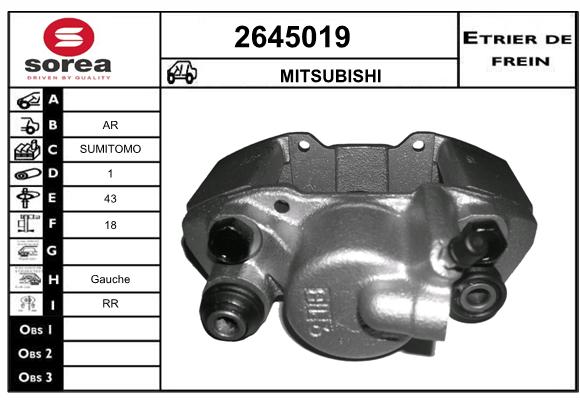 Estribo de freno SEEAC 4645019