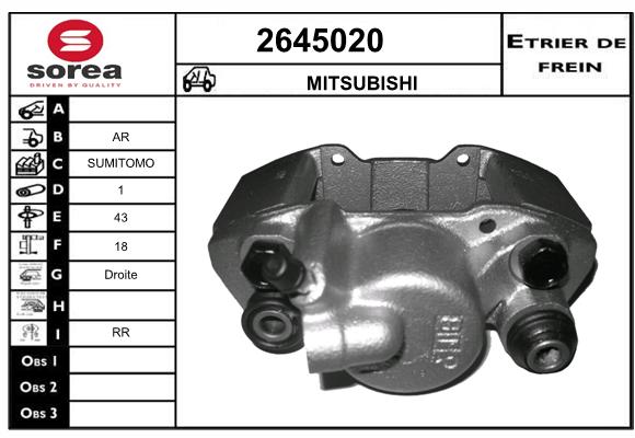 Estribo de freno SEEAC 4645020