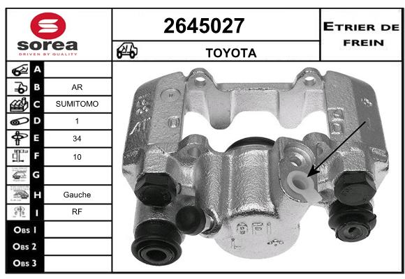 Estribo de freno SEEAC 4645027