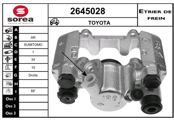 Estribo de freno SEEAC 4645028