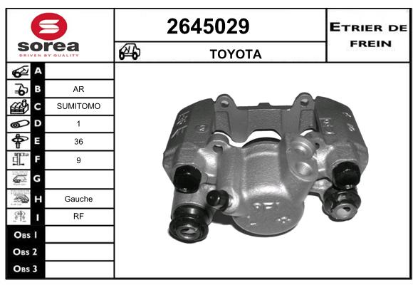 Estribo de freno SEEAC 4645029