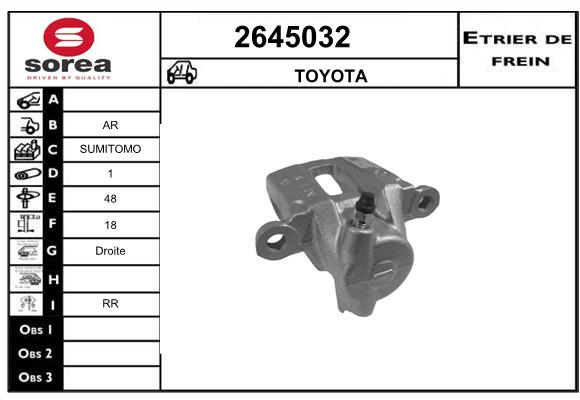 Estribo de freno SEEAC 4645032