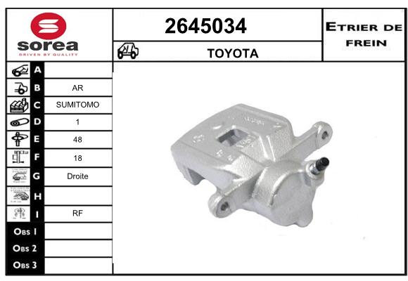 Estribo de freno SEEAC 4645034