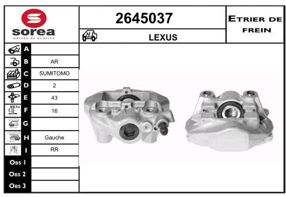 Estribo de freno SEEAC 4645037