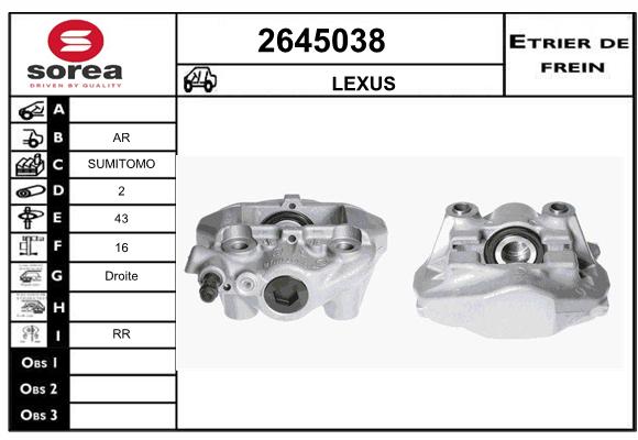 Estribo de freno SEEAC 4645038