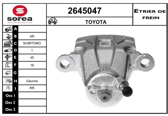 Estribo de freno SEEAC 4645047