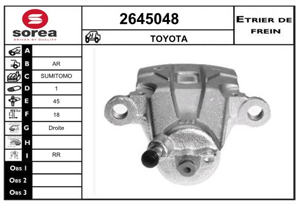 Estribo de freno SEEAC 4645048