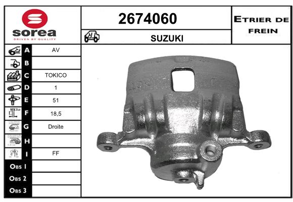 Estribo de freno SEEAC 4674060