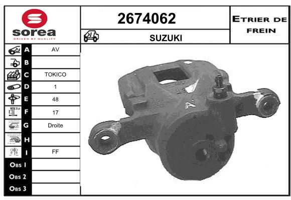 Estribo de freno SEEAC 4674062