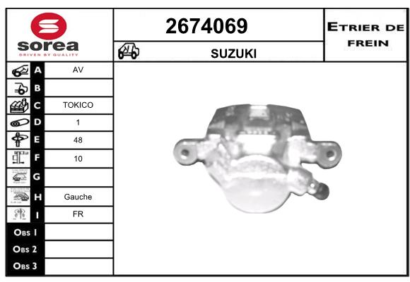 Estribo de freno SEEAC 4674069