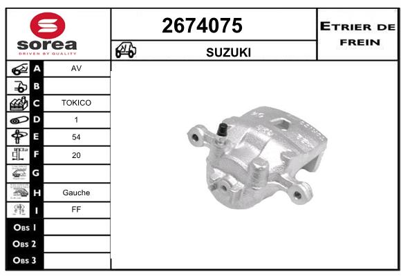 Estribo de freno SEEAC 4674075