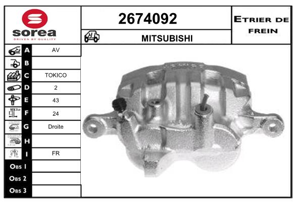 Estribo de freno SEEAC 4674092