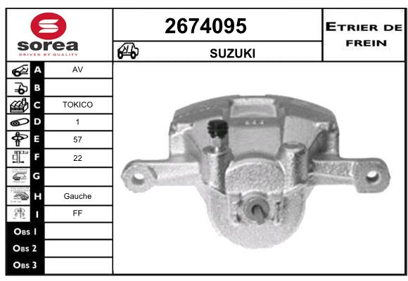 Estribo de freno SEEAC 4674095