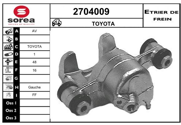 Estribo de freno SEEAC 4704009