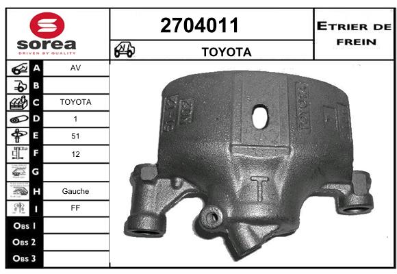 Estribo de freno SEEAC 4704011