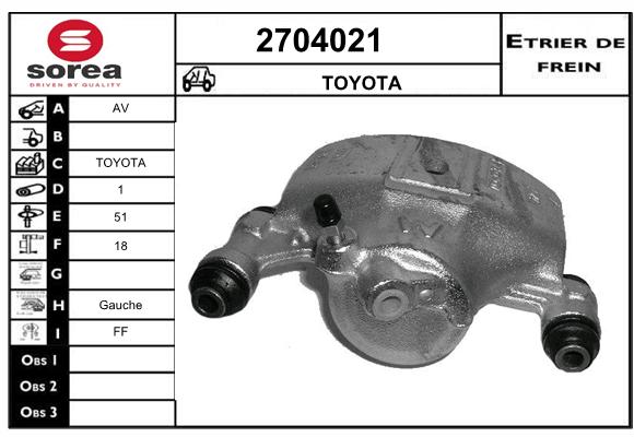 Estribo de freno SEEAC 4704021