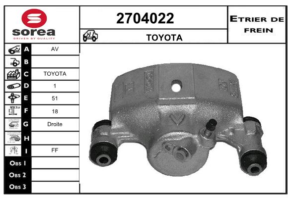 Estribo de freno SEEAC 4704022