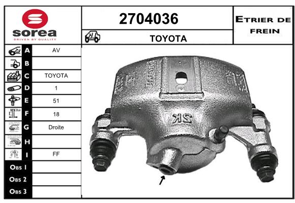 Estribo de freno SEEAC 4704036