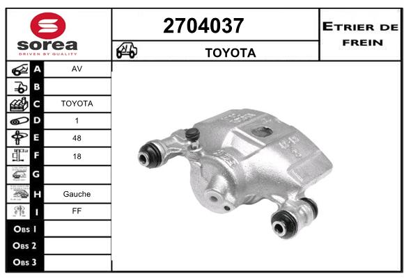 Estribo de freno SEEAC 4704037