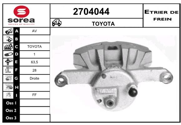 Estribo de freno SEEAC 4704044