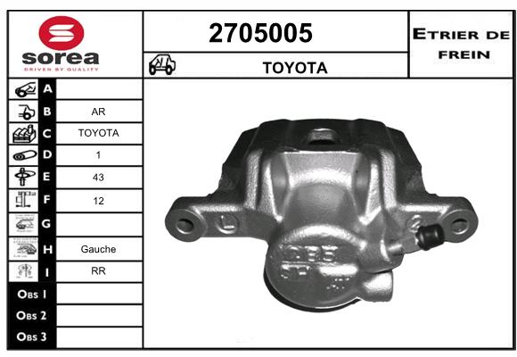 Estribo de freno SEEAC 4705005