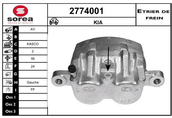 Estribo de freno SEEAC 4774001