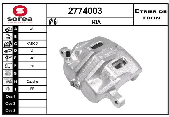 Estribo de freno SEEAC 4774003