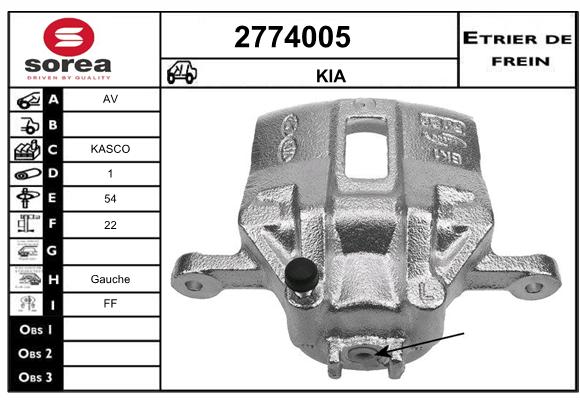 Estribo de freno SEEAC 4774005