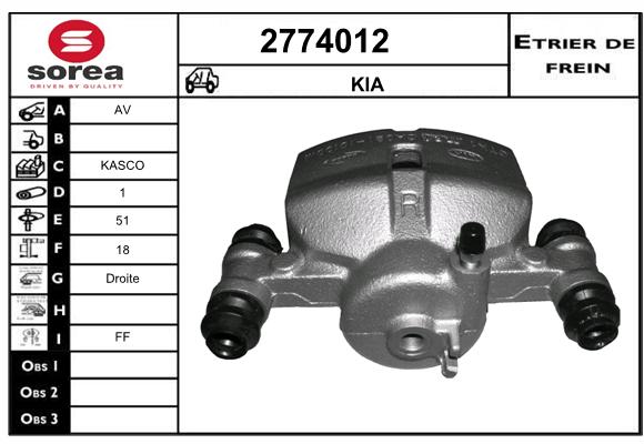 Estribo de freno SEEAC 4774012