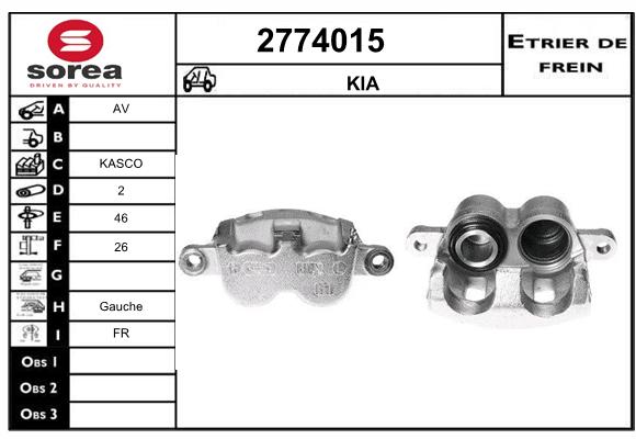 Estribo de freno SEEAC 4774015