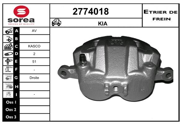 Estribo de freno SEEAC 4774018