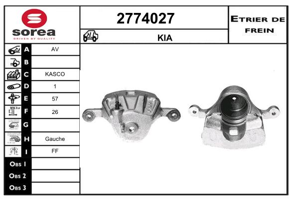 Estribo de freno SEEAC 4774027