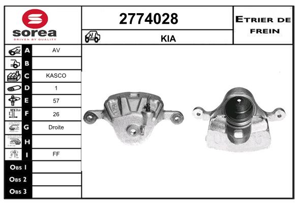 Estribo de freno SEEAC 4774028