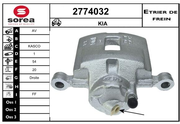 Estribo de freno SEEAC 4774032