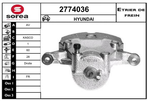 Estribo de freno SEEAC 4774036