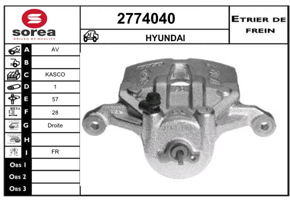 Estribo de freno SEEAC 4774040