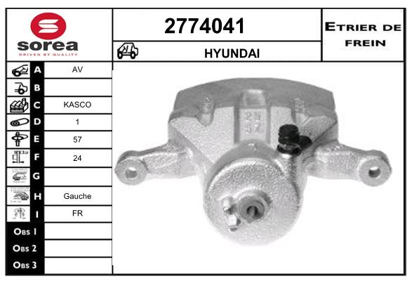 Estribo de freno SEEAC 4774041