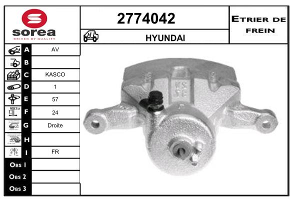 Estribo de freno SEEAC 4774042