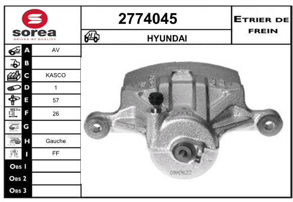 Estribo de freno SEEAC 4774045