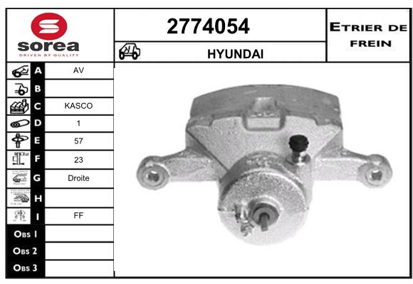 Estribo de freno SEEAC 4774054