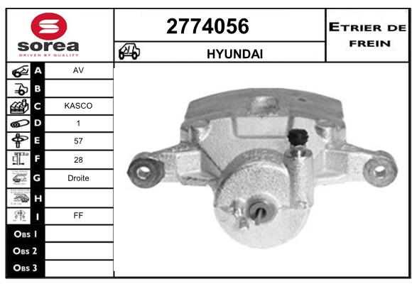 Estribo de freno SEEAC 4774056