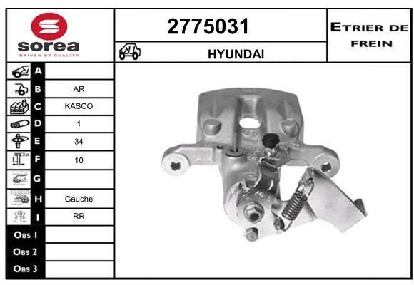 Estribo de freno SEEAC 4775031