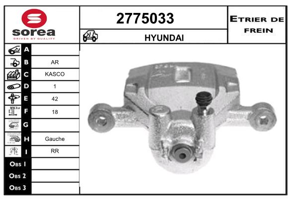 Estribo de freno SEEAC 4775033