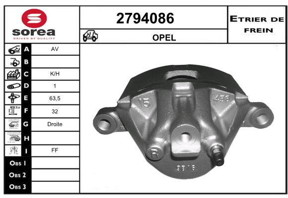 Estribo de freno SEEAC 4794086